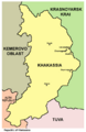 Khakassia republic map