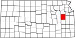 State map highlighting Osage County