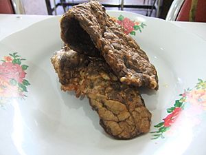 Paru goreng masakan Padang