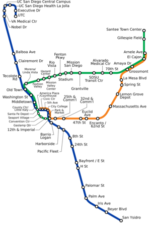 SD Trolley with Blue Line Extension