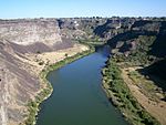 Snake River view near Twin Falls, Idaho