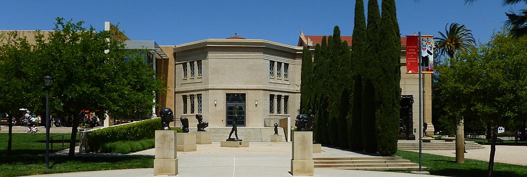The B. Gerald Cantor Sculpture Garden at Stanford University; view from west entrance (cropped)