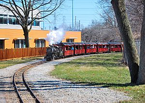 Train at Milwaukee Zoo-11April2009