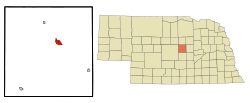 Location of Ord, Nebraska