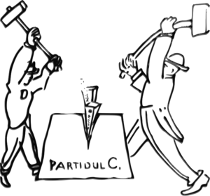 Anti-factionalist cartoon by unknown PCdR member, Gorikovo, Dec. 1931