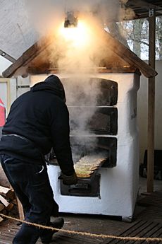 Backofen Flammkuchen Rauch