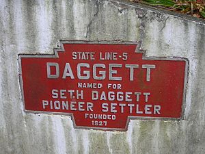 Daggett, PA Keystone Marker