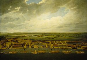 Deptford Dockyard - Joseph Farington