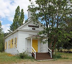 The Douglas Flat School, built in 1854.