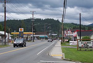 Stanley Street (SR 92) in downtown Granite Falls