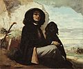 Gustave Courbet - Self-Portrait with Black Dog - WGA05480