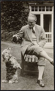 Hugh Walpole at Brackenburn, 1929