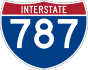 Interstate 787 marker