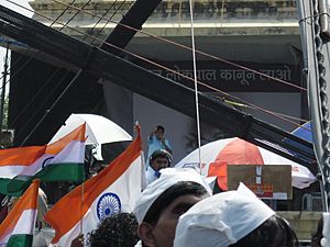 Kiran Bedi at Ramlila maidan