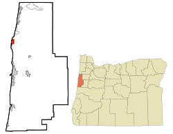 Location in Oregon