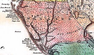 Manatee Map from 1856