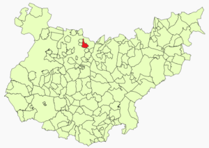 Location in Badajoz