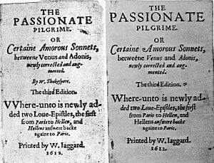 Passionate Pilgrim title page comparison