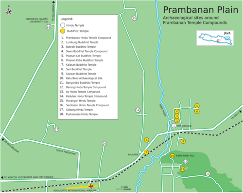 Prambanan Plain Map en