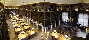 Salle de lecture Bibliothèque Mazarine Angle