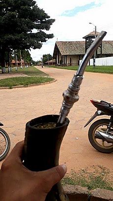 Tereré en San Rafael de Velasco, Chiquitanía, Santa Cruz, Bolivia.