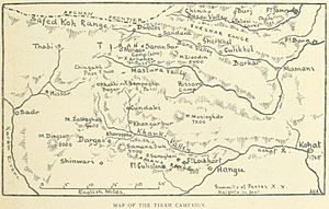 Tirah Campaign map