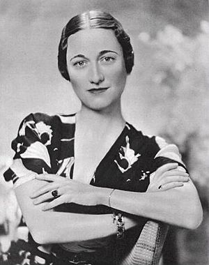 A photo of Wallis Simpson aged 40