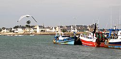 Île-Tudy vue de Loctudy, 2007