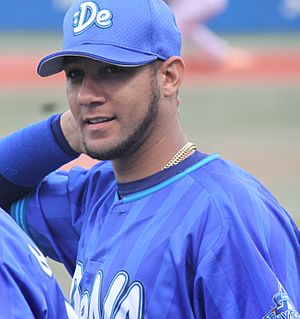 20140713 Yulieski Gourriel Castillo , infielder of the Yokohama DeNA BayStars, at Meiji Jingu Stadium