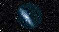 Andromeda Galaxy with DESI Overlay