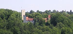 Grünwald castle in the Isar valley