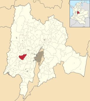 Localization in Cundinamarca, in Colombia