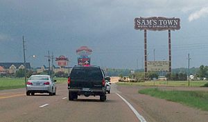 Looking west from Commerce