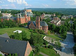 Cornell University, Ho Plaza and Sage Hall.jpg