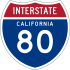 Interstate 80 marker