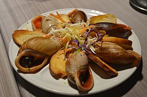 Ile des Pins snails cooked