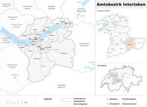 Location of Interlaken District