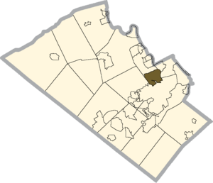 Location of Fullerton in Lehigh County, Pennsylvania