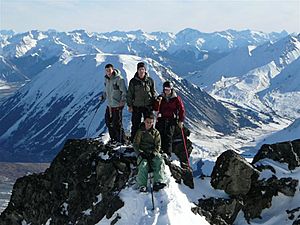 Mount Olympus ski resort, view, Canterbury, New Zealand