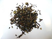 Nilgiri black tea leaves