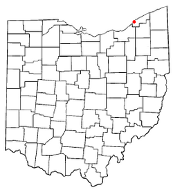 Location of Timberlake, Ohio