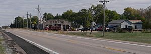 Rogers, seen from U.S. Highway 30