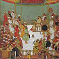 Sadullah Khan giving audience, c1655