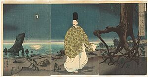 Sugawara Michizane in Exile by Kobayashi Kiyochika