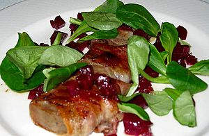 Beef tongue pancetta