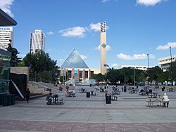 Churchill Square looking towards City Hall