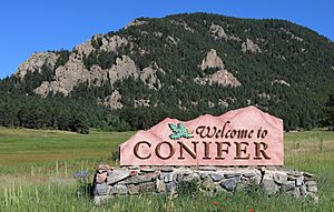 Sign along Highway 285