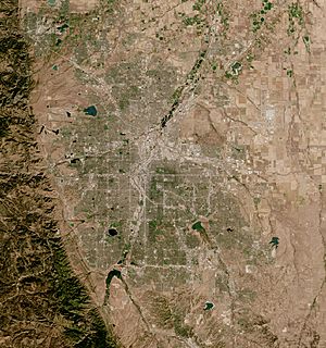 Denver by Sentinel-2, 2020-09-03