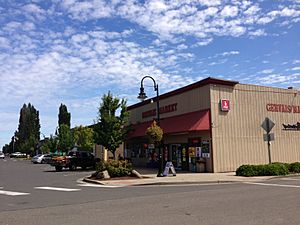 Fourth Street in downtown Gervais