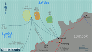 Gili Islands Region map